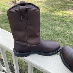 Georgia Boot Homeland 11" Waterproof Wellington G113 Size 8.5 W Dark Brown 04-22